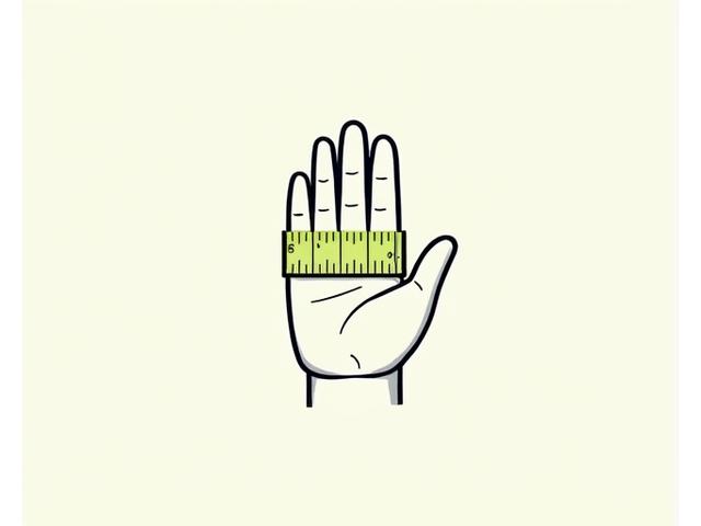 Detailed illustration of how to measure hand for gardening glove sizing, showing measuring tape and hand dimensions.